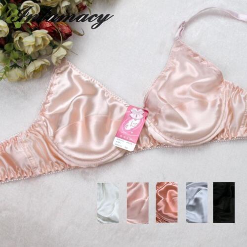 100% real Silk Bra Double silk Has No Sponge Thin B Cup,Comfortable,healthy, breathable, sleep bra
