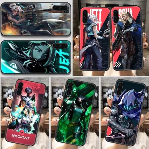 Valorant Shooting Game Phone Case For Samsung Galaxy A 10 12 20E 21S 30 32 40 50 51 52 70 71 72 5 6 7 2016 2018 black trend