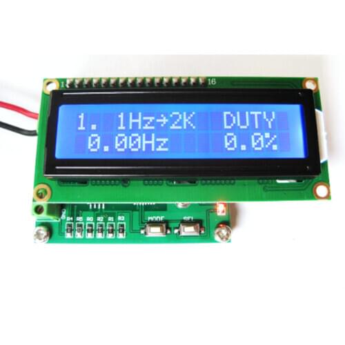 Digital phase meter 0.0~360.0 degrees, duty cycle meter 0.0~99.9% with frequency and temperature measurement function