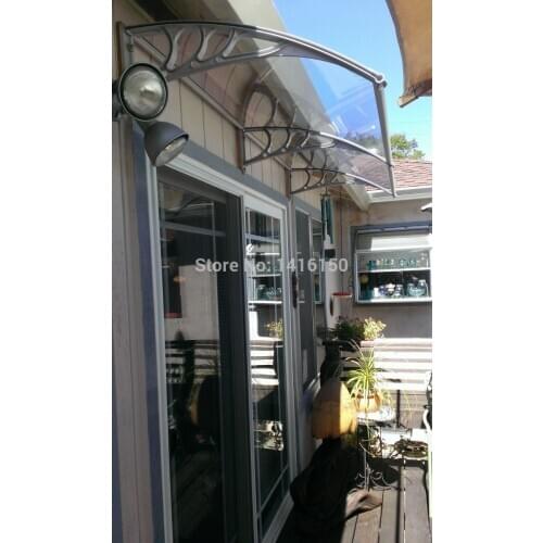 DS80200, 80x200cm,easy to install plastic bracket with polycarbonate board door and window awning