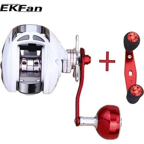 EKFan 9+1 BBs High Speed 7.0:1 Right/Left Handed Baitcasting Reel Drag Power 8KG Fishing Reel Accessories