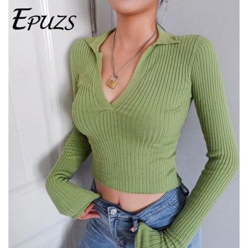 EPUZS Knitted Blouses