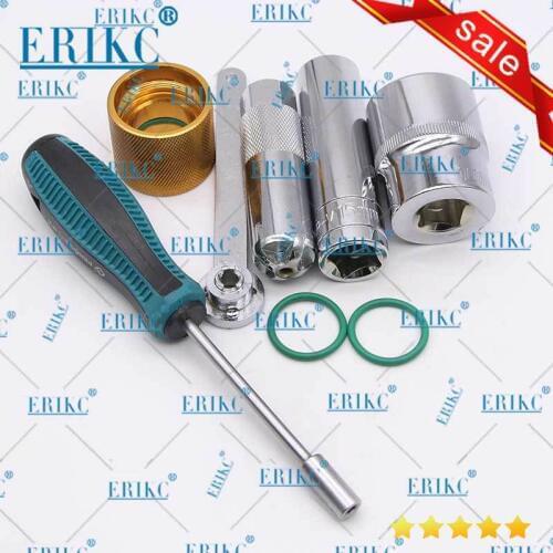 ERIKC CAT C6 C6.4 Diesel Injector Selenoid Valve Gasket Gap Stroke Adjusting Measuring Tool Kits for excavator 320D C6 C6.4
