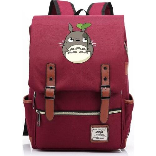 New Kawaii Anime Totoro Boys Girls Kids Student School Book Bags Teenagers Canvas Women Bagpack Men Laptop Travel Backpack