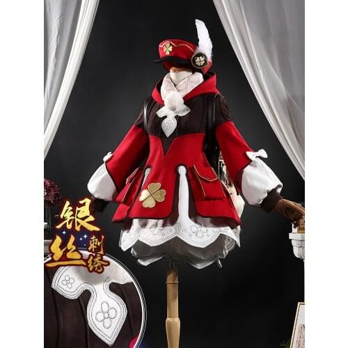New Game Genshin Impact Cosplay Costume Klee Cosplay Costumes Dress Carnival Halloween Costumes for Women/Men S-XL