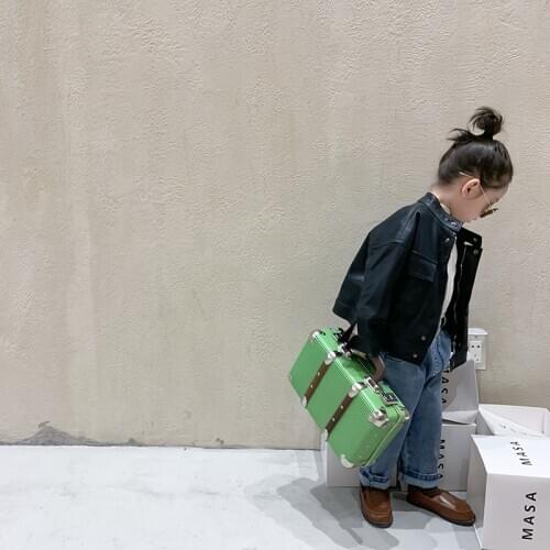 80-130 Cm Spring Autumn Girls Boys Cool Pu Leather Jacket Baby Kids Children Coat Outerwear