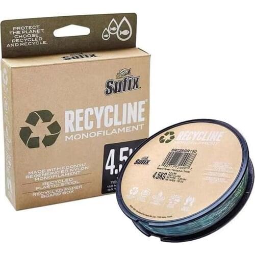 Sufix Recycling Mono Filament Fishing Line 150M Economy Regenerated Material High Strength Green Nylon Line
