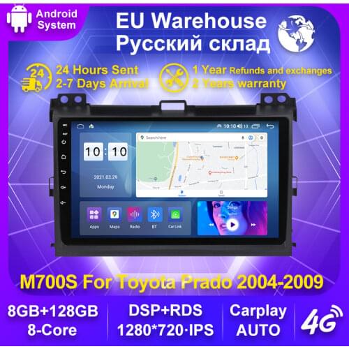 MEKEDE Octa Core 6G RAM Car radio for Toyota Land Cruiser Prado 120 2004-2009 Car Radio GPS Navigation WIFI Player