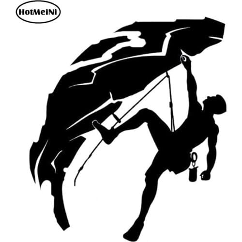 HotMeiNi 12CM*14CM Fashion Rock Climbing Climber Vinyl Decal Car Sticker Car Styling Auto Decoration