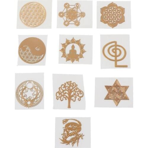 Energy Tower Pattern Paste Copper Stickers For DIY Making Mould Craft Jewelry Tool 62KE