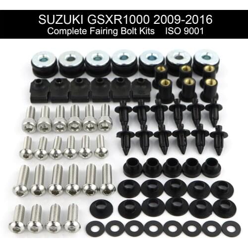 Stainless Steel Complete Full Fairing Bolts Kits Fit For Suzuki GSXR1000 GSX-R1000 2009 2010 2011 2012 2013 2014 2015 2016