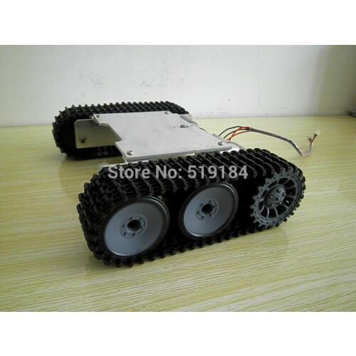 ROT-1 New tracked vehicle chassis metal buggy robot tanks video show