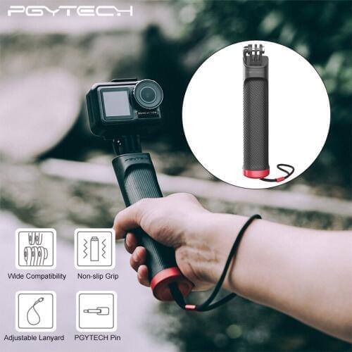 PGYTECH DJI OSMO Action/Pocket Selfie Stick Handle Grips For Go pro Hero 7 6 5/Insta360 one x/ /Xiao yi Sport Camera Accessories