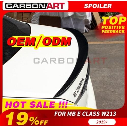 Carbon Spoiler For E Class W213 am-g Style Carbon Fiber Rear Trunk Spoiler 2015-2019 Car Styling spoiler and wing For MB E Class