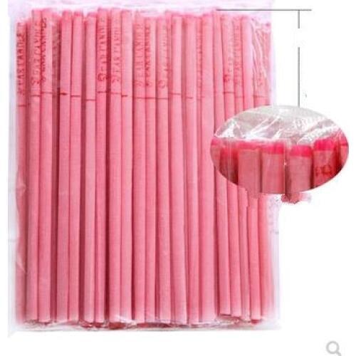 100 piecesNatural Ear Candling Pure Beeswax Candle Thermo Auricular Therapy Straight Style Indiana Fragrance For Ear Care