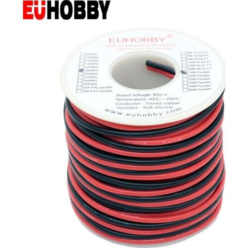 Heat-resistant cable wire Soft silicone wire Servo line Servo cable Wire Cable 18AWG Electrical Wire 14M 45.93FT