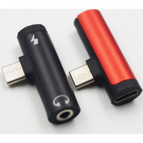 Type-C To 3.5mm Earphone Adapter Universal Mobile Phone Audio Converter For Type-C Phones Tablets PC Charging And Listening