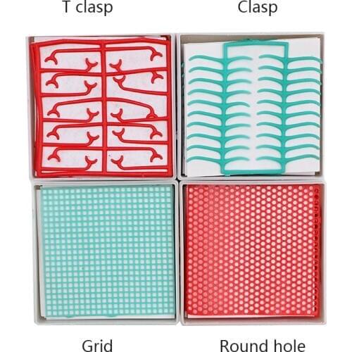 1 Box Dental Lab Material Dental Wax Mesh Wax Net Round Hole Square Grid Clasp Shape Wax Sheet For Cast Metal Partial Design
