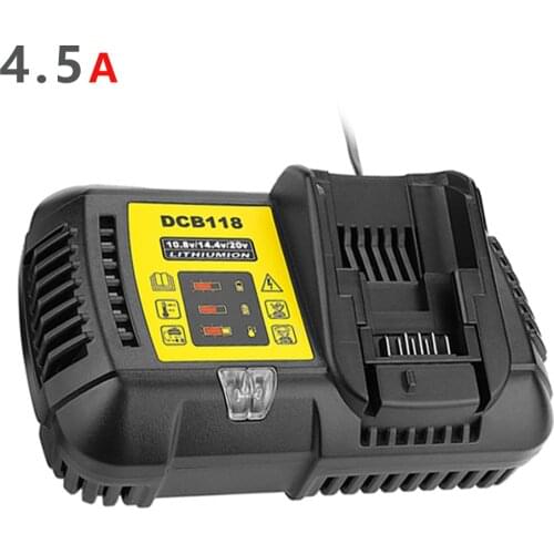 DCB118 4.5A battery charger For Dewalt Battery 10.8V 12V 14.4V 18V 20V DCB200 DCB101 DCB115 DCB107 DCB105 DCB140 &DCB112