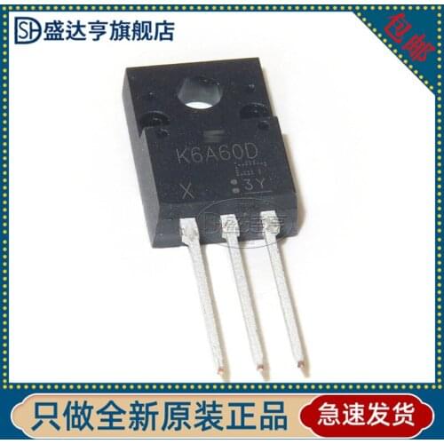 10Pcs/Lot TK6A60D MARKING:K6A60D TO-220F DIP MOS triode 6A 600V