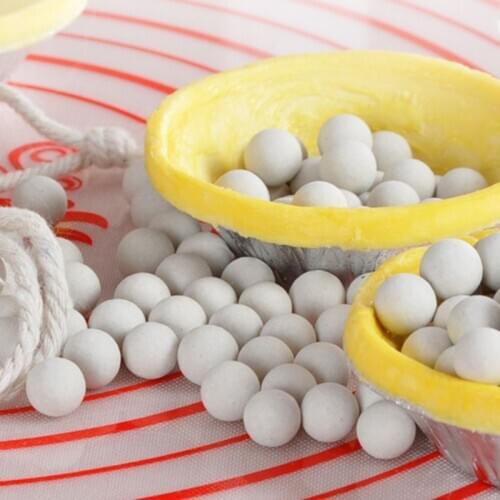 500g Cordierite Pie Baking Beans Beads Press Stone Weights with Storage Bag New E7CB