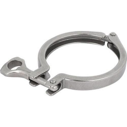 91mm Ferrule 304 Stainless Steel Quick Release Sanitary Tri-Clamp Pipe Clip