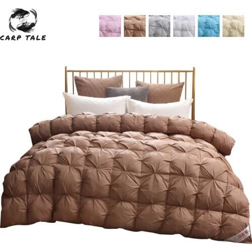 95% White Goose Down Quilt Winter Very Warm Comforter High Grade Duvet Weighted Blanket Quilted Bedspread King Queen Full Size