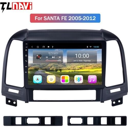 2G RAM Android 10 9 inch Car Multimedia GPS Radio Stereo For Hyundai Santa Fe 2005-2012 Car Video Navigation