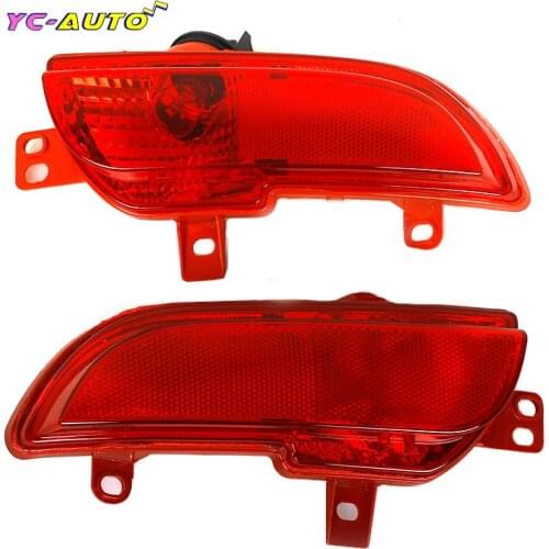 Car Rear Bumper Light Reverse Tail Fog Lamp Reflector For Peugeot 207 2009-2014 For Peugeot 206 2009-2012 6351HA 6350HA