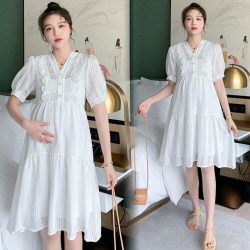 White maternity dresses Elegant gowns Chiffon dress maternity dress for photo shoot pregnant sets summer pregnancyclothes casual