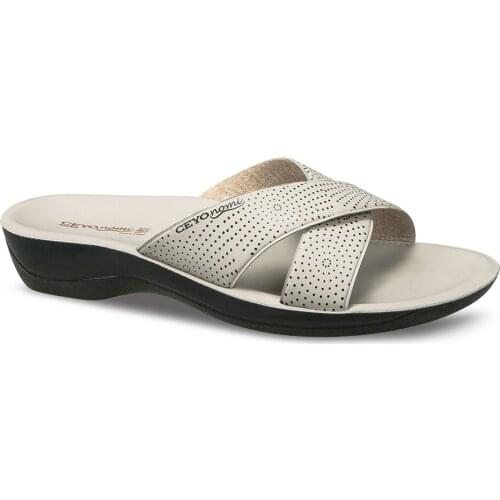 CEYO MONA-1 Women Slippers Slipper Casual Artifical Leather Beige Red Navy Blue Black Home Wear Fashion Summer