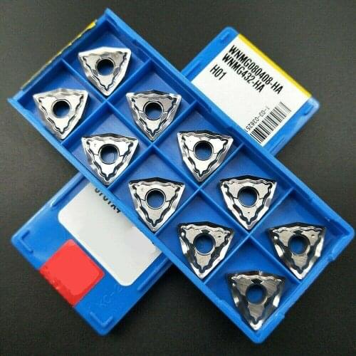 CNC 10pcs WNMG080408-HA H01 / WNMG432-HA H01 Used For Aluminum Tools Carbide Bits