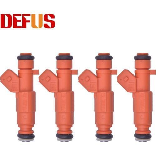 DEFUS Performance 4X Original Fuel Injector Bico F01RB0M149 For Petrol Gasoline Car Injection Values Replacement Nozzle 8 Holes