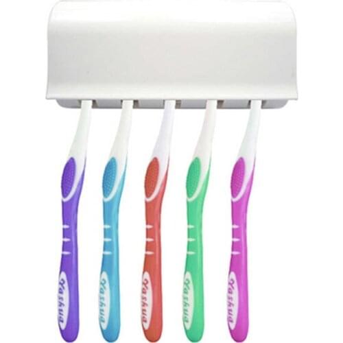 Toothbrush Holder Family Tooth Brush Storage Bathroom Accessories Set Toothbrush Wall Mount Rack Container Bathroom ToolsSet