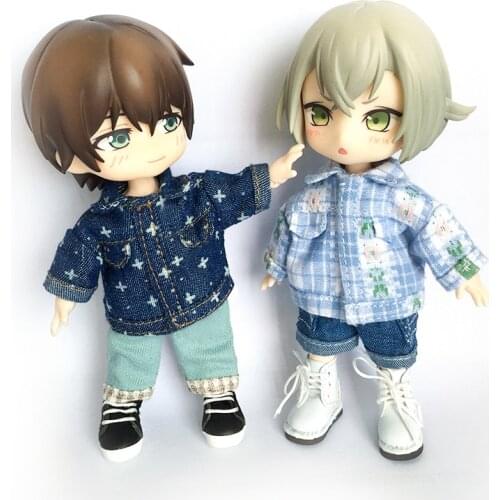 Molly Ymy Plain Body Baby Clothing GSC Clay Head Denim Coat doll clothes