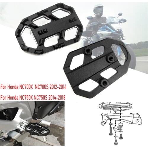 For Honda NC700X NC700S 2014 2015 2016 2017 2018 CNC Aluminum Motorbike Foot Pegs Footpegs Footrests 2014-2018 NC750 X NC750 S