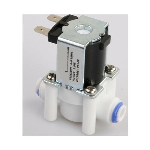 Electric Plastic Solenoid Valve 12V 24V 220V Normal Closed 1/4" 3/8" Hose Pipe Quick Conntection RO Water Reverse Osmosis System