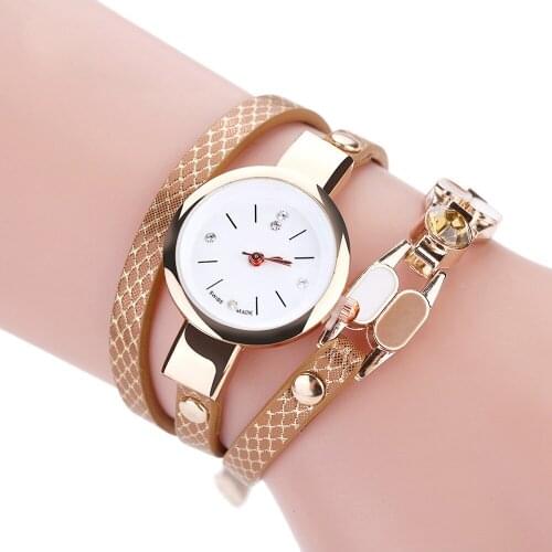 Foloy Women watch Popular Quartz Watches Fashion Luxury Bracelet Gemstone Wristwatch Casual Bracelet female Watch