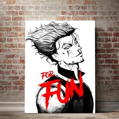 Canvas Painting Home Hunter X Hunter Hisoka Anime Decor Pictures Modern Printed Modular Poster For Living Room Wall Art Frame