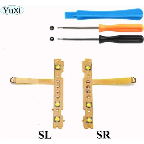 YuXi L/R SL SR Button Key Flex Cable Replacement Parts for Nintend Switch JoyCon NS L/R Game Controller With Screwdriver Tool