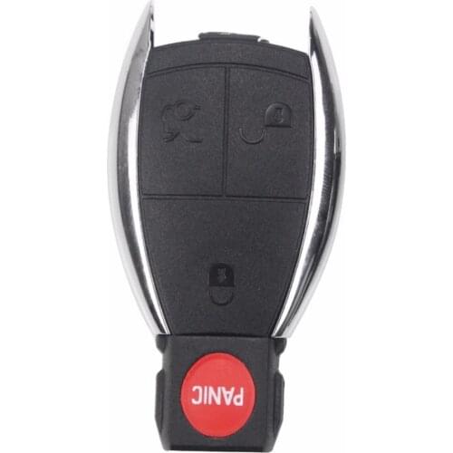 4 Button Key Case Cover with Battery Holder for Mercedes Benz W203 W210 W211 AMG
