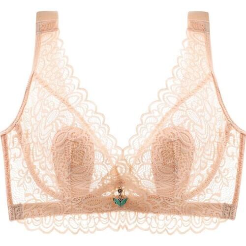 Lightweight Full Cup Large Size Underwear Female Thin Style, Push-up Bra Sexy Lace Full Cup Fat M Bra lace bra mesh bra