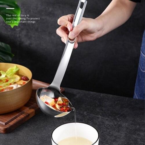 Best Selling 304 Stainless Steel Oil Screen Hot Pot Ladle Soup Deoiling Water Spoon Filter Household Kitchen Tools