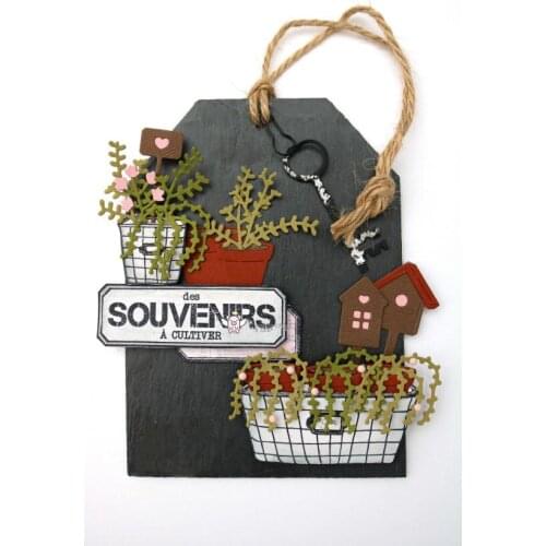 PP Craft metal cutting dies cut die mold Leaf flower pot basket Scarpbook paper craft knife mould blade punch stencils dies