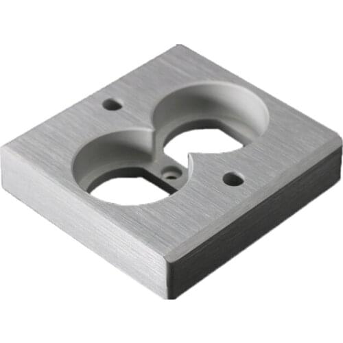 High quality one pieces 20mm Aluminum alloy US AC Power Receptacle Wall Outlet Red Copper Socket