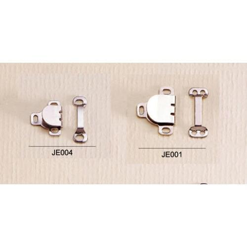 Wholesale 100sets/lot 2 parts 8013A trousers skirts hooks and eyes metal brass two sizes nickle color free shipping HE-003