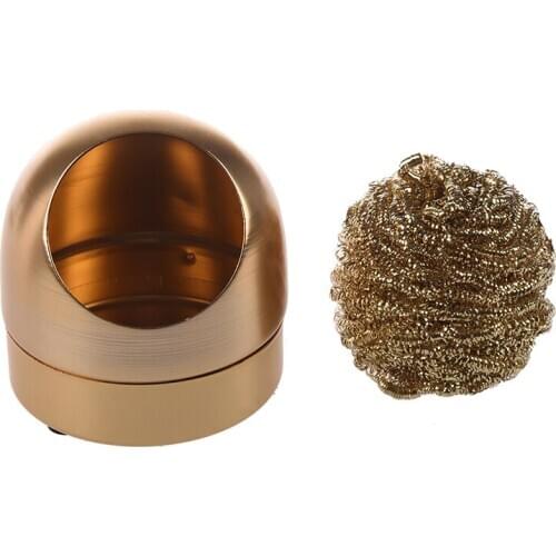 Solder tip cleaner iron metal sponge sponge Gold color New
