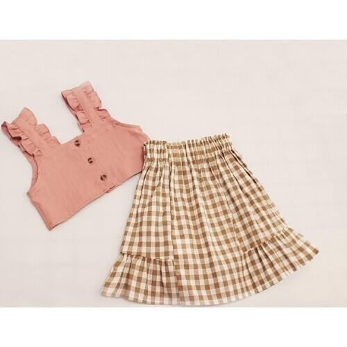 Girls dress vestidos Plaid Casual dress girl Sundress sets 2020 new arrivals Toddler Summer dresses Vampirina 1-7 years