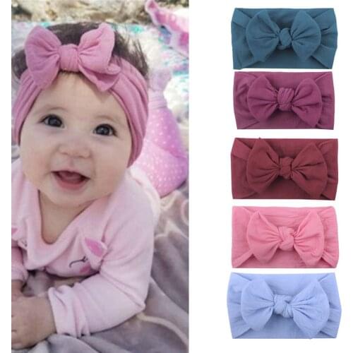 Baby girl headband hair accessories clothes band bows newborn Headwear tiara headwrap Turban hairband Gift Toddlers Infant