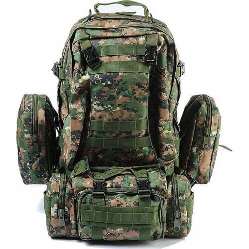 50L Multifunction Sport Bag Large Capacity Waterproof Molle Backpacks Camouflage Military Tactical Backpack for Climbing Hiking